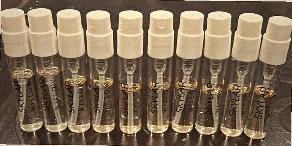 10 Skylar WILLOW .05oz Eau De Toilette EDT Women's Clean Perfume Spray Vial Lot