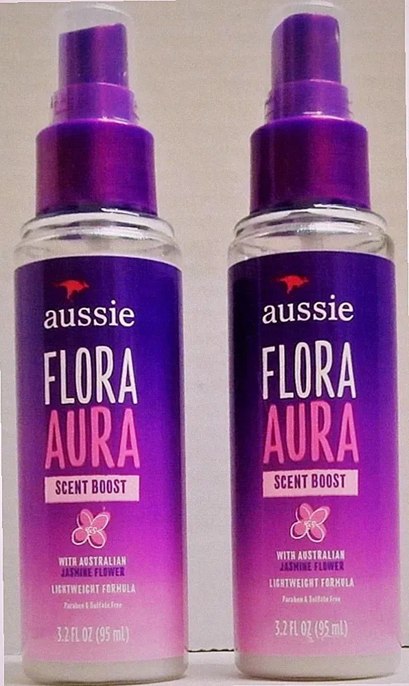 2 New Aussie Flora Aura scent boost Jasmine Flower, 3.2 oz each spray