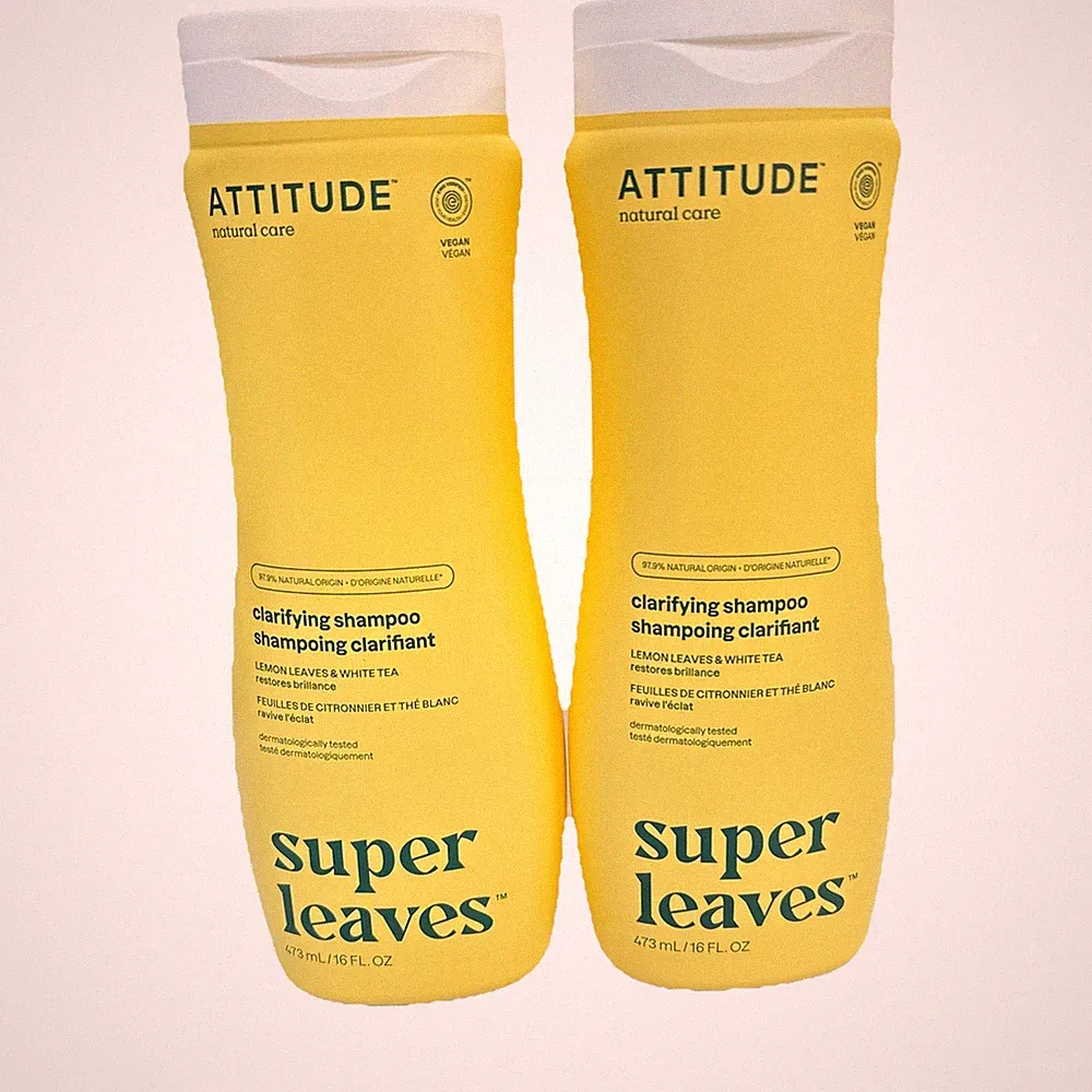 ATTITUDE Clarifying Hair Shampoo Scent Lemon Leaves & White Tea 2 Pack