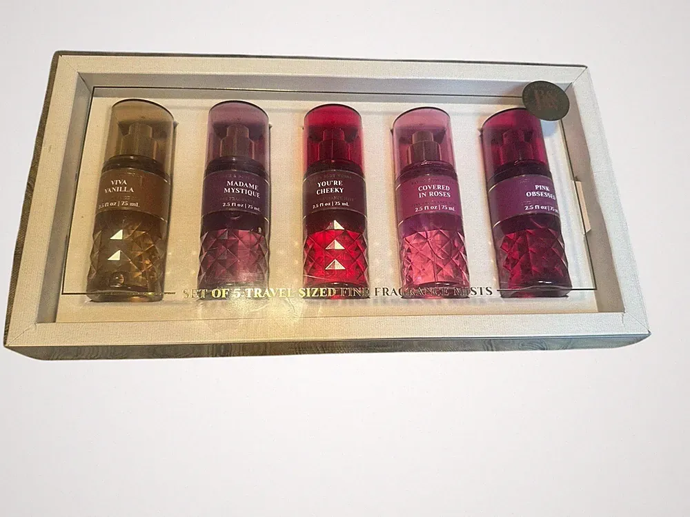 Bath & Body Works Everyday Luxuries Luxe Travel Mini Fine Fragrance Gift Set 5 p