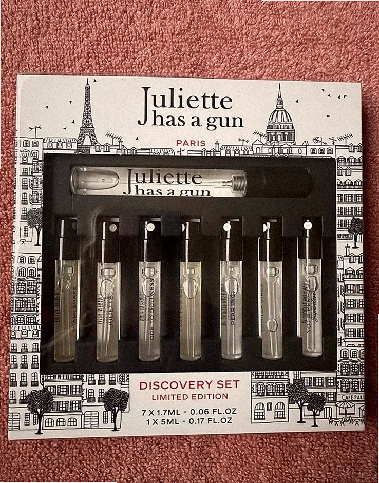 JULIETTE HAS A GUN Perfume SEPHORA SAMPLER SET (7 Vials x 1.7mL + 1 Vial 5mL)