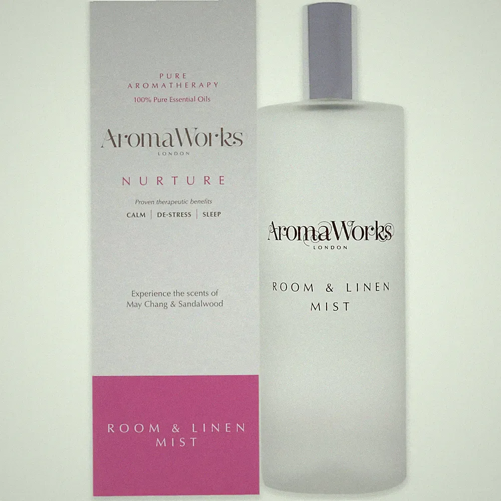Nurture Room and Linen Mist by Aromaworks for Unisex - 3.38 oz Room Spray