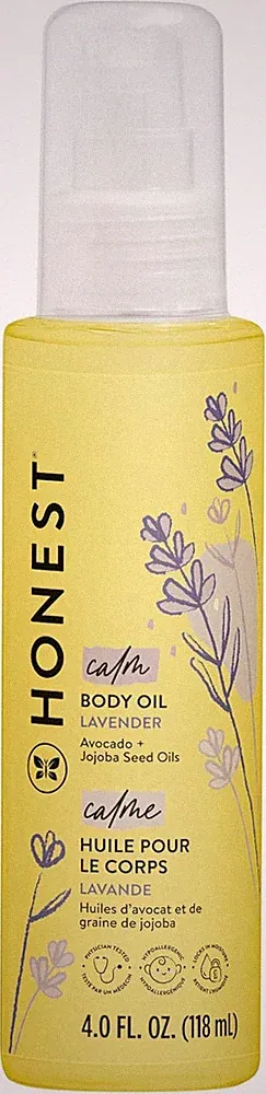 The Honest Company Lavender Infused Calming Body Oil Moisturize Nourish and Soot